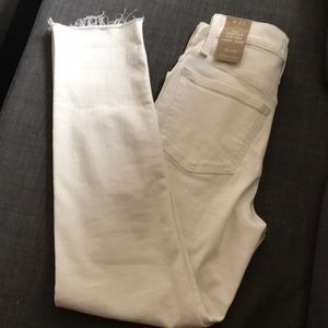 Madewell the perfect vintage crop jean white